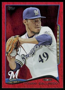2014 Topps - Yovani Gallardo #388 Red Brewers - Picture 1 of 2