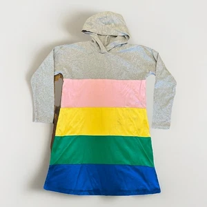Hanna Andersson Size 12 Colorblock Dress Hoodie Long Sleeve Tunic - Picture 1 of 7