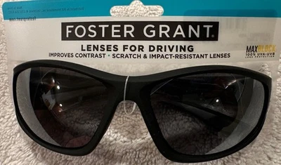 NUEVO CON ETIQUETAS Gafas de sol Foster Grant Fast Lane negras lentes polarizadas negras Foto 1 de 4