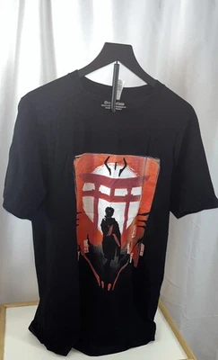 Camiseta Negra Design By Humans Talla Grande Anime Japonés Cultura Pop Ninja Foto 1 de 4