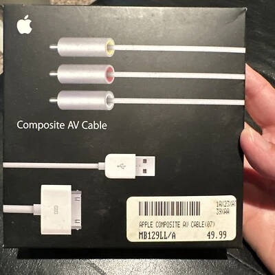 Apple Composite AV Cable MB129LL/A Never Opened  - Image 1 of 3