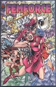 Femforce #154 casi nuevo- AC Comics Gargantarama #17 libro abatible cubierta Gorby - Imagen 1 de 2