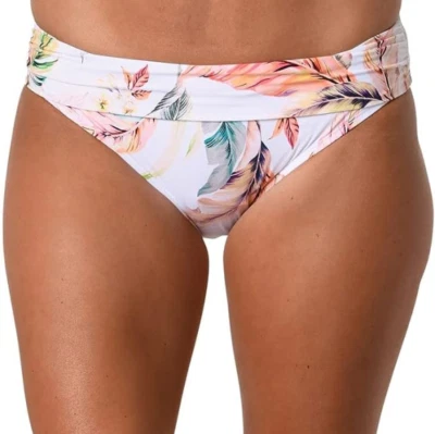 全新带标签 - Jantzen 'Cabana Queen' 折叠时髦泳装底部,白色多 - 16 — 第 1/2 张图片