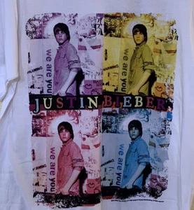 Camiseta Justin Bieber 2010 World Tour talla XS - Imagen 1 de 5