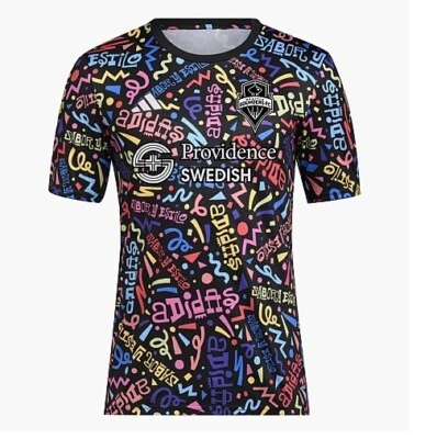 ADIDAS SEATTLE SOUNDERS MLS HHM PRE-MATCH JERSEY MULTICOLOR SIZE MEDIUM  IN9534 - Image 1 of 2