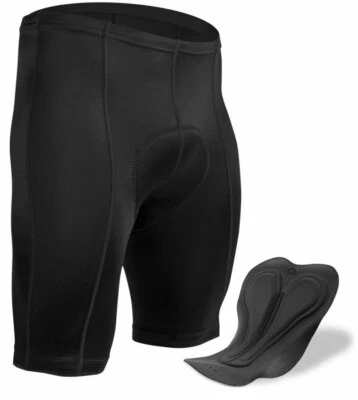 Men's Century Cycling Short | Black Long Distance Shorts | Made in the USA - Image 1 of 4