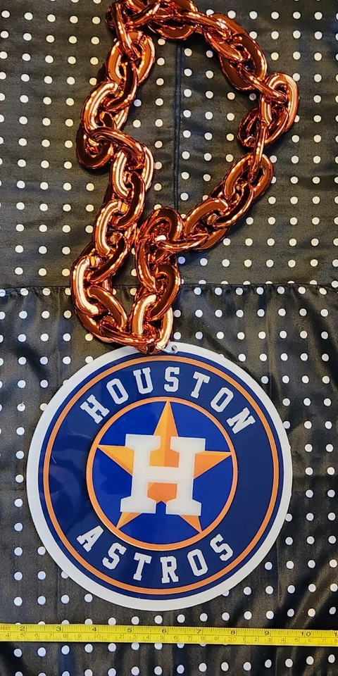 Houston Astros Acrylic Oversized MLB Fan Chain Necklace   - Image 1 of 1