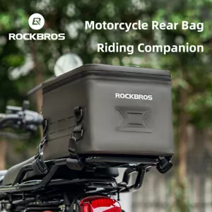 Alforjas de almacenamiento de bolsa trasera para motocicleta ROCKBROS 13 L gran apertura bolsa portátil - Imagen 1 de 12
