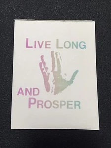Vintage Star Trek Live Long And Prosper Paper Notepad Vulcan Hand Salute Spock - Picture 1 of 5
