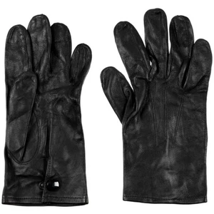 Original Britische Armee Lederhandschuhe ungefüttert BW Handschuhe Army Schwarz - Bild 1 von 1