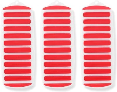 3 Pack Silicone Ice Stick Trays for Water Bottles, 3.5 in Long Ice Sticks - Image 1 of 4