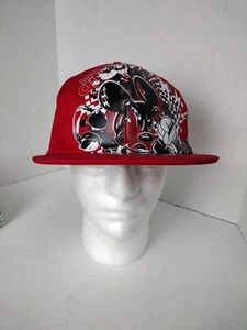 Disney Parks Mickey Mouse Hat Baseball Cap Stretch Turn Up The Volume One Size - Picture 1 of 7