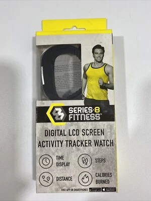 Series 8 Fitness Digital LCD Screen Action Tracker Watch - New - Image 1 of 4