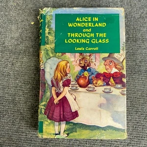 Alice in Wonderland Through the Looking Glass Lewis Carroll 1950s Peal Press HC - Picture 1 of 14