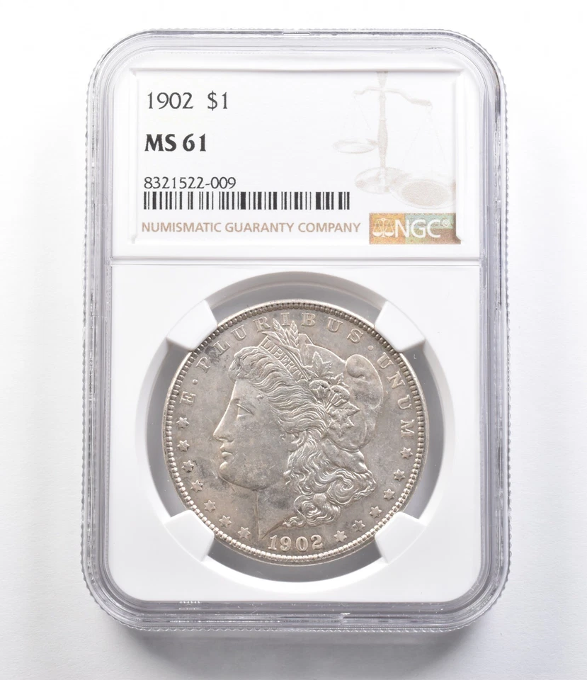 1902 Morgan Silver Dollar MS61 NGC *2547 - Image 1 of 3