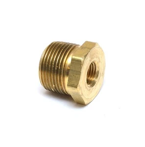 1/4" Npt (F) to 3/4" Npt (M) Brass Reducer Bushing adapter gauge Water Oil Fuel - Picture 1 of 6