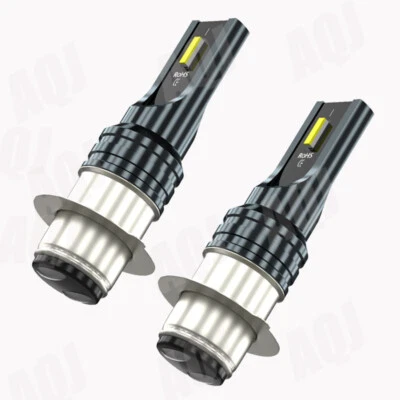 For Kawasaki Bayou 220 250 300 400 KLF220A LED Headlight Bulbs H6M P15D White Foto 1 de 4