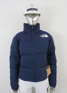 Womens The North Face 1992 92 Ripstop Nuptse 600-Down Hooded Jacket Summit Navy - Picture 1 of 14