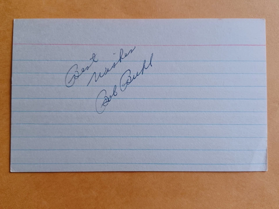 Bob Buhl (d. 2001) 签名索引卡 - 勇士、小熊队、费城人队 — 第 1/1 张图片