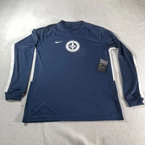 Adidas Shirt Womens Large Blue Tee Workout Athletic Gym Holy Ghost Team Logo New - Picture 1 of 15