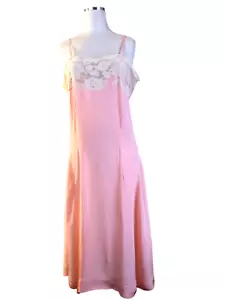 Women’s lingerie Antique FLAPPER 1920s M /L Pink Satin with Lace details. - Picture 1 of 4