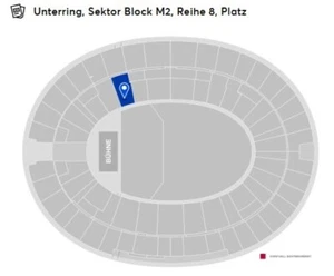 Bruce Springsteen Berlin 1-4 Tickets 11.6.2025 Unterring, Reihe 8, nah der Bühne - Bild 1 von 3