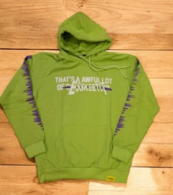 That's A A A Awful Lot of Cough Syrop Hoodie Para hombres Talla S Verde Neón Moto Desto Dubb Foto 1 de 4