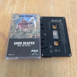 Vintage 1987 Kassettenband grim Sensensensensensensensensensensensensenmann rocken you to hell rca rca Records kanadisch - Bild 1 von 3