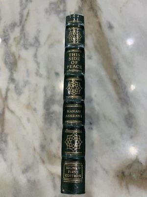 MINT SIGNED SEALED - This Side of Peace Hanan Ashrawi - Easton Press 1st Edition - Image 1 of 4