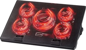 Laptop Cooling Pad 5 Quiet Fans Cooler Stand Dual USB Ports for 11-17" Laptop - Picture 1 of 9