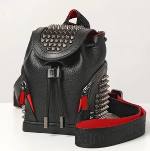 Louboutin 1215087 Explorafunk Ultra-mini Keyring Leather backpack bag NWT in box - Picture 1 of 20