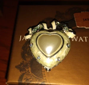 Jay Strongwater  white heart box nib 150.00 - Picture 1 of 3