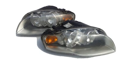 2005-2008 Audi A4 Driver + Passenger Headlight Assemblies OEM 2404 - Image 1 of 4