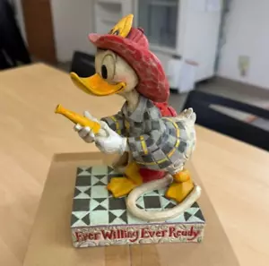 Disney Jim Shore Donald Duck Fireman “Ever Willing Ever Ready” #4006880-NIB - Picture 1 of 16