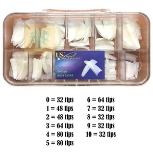 USN Nail Manufacturer - Sarg Naturnagel Tips 540 Tips AUSVERKAUF* - Bild 1 von 4