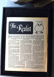 THE REALIST  #78   APRIL  1968    JFK CONSPIRACY OF JIM GARRISON - Picture 1 of 2