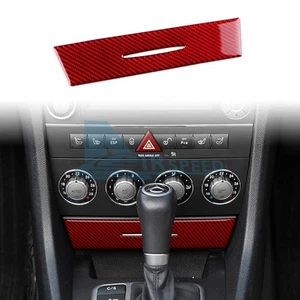 Red Carbon Fiber Center Bottom Storage Compartment Trim For Benz SLK 2004-2010 - Bild 1 von 9