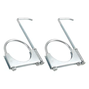 (2) Abrazadera de escape universal de 3,5" con suspensión para tubo de escape de 3-1/2" para auto camión - Imagen 1 de 8