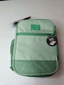 Fulton Bag Co. Upright Insulated Easy Clean Lunch Bag w/ Microban Surreal Green - Picture 1 of 3