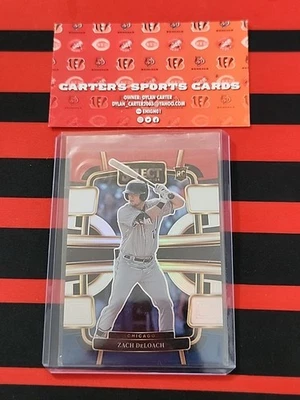 2024 Panini Select - Concourse Zach DeLoach #98 Red & Blue Prizm (RC) - Image 1 of 2