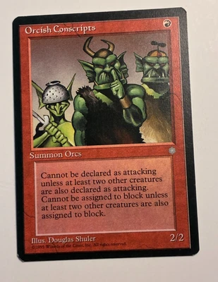 MTG Ice Age Orcish Conscripts  Common LP - Image 1 of 2