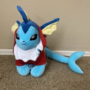 Build A Bear Pokemon Vaporeon Plush With Poke ball Shirt Bundle - Picture 1 of 12
