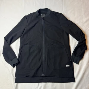 Chaqueta Exfoliante Figs Technical Collection Bellery Cremallera Completa Negra Para Mujer XS - Imagen 1 de 6