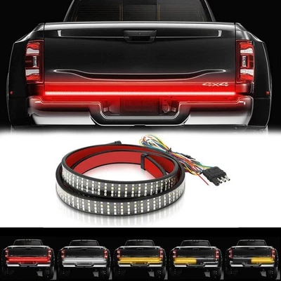 Светодиодная планка фар заднего борта для пикапа Toyota 60 дюймов тройной ряд 4 ряда 6-функциональная лента - Изображение 1 из 4