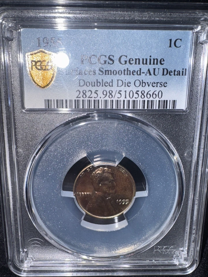 Centavo Lincoln 1955/55 doble matriz anverso 1 centavo DDO FS-101 - PCGS AU Detalles Foto 1 de 4