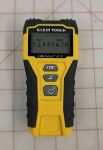 Klein Tools LAN Scout Jr. 2 Data Cable Tester- Yellow/Black - Afbeelding 1 van 2