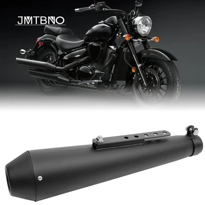 Silenciador de escape de entrada de motocicleta de 1,5"-2" para Suzuki Boulevard S50 Savage LS800 Foto 1 de 4