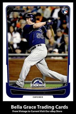 2012 Topps Bowman Jordan Pacheco #195 Colorado Rockies MLB béisbol  Foto 1 de 2