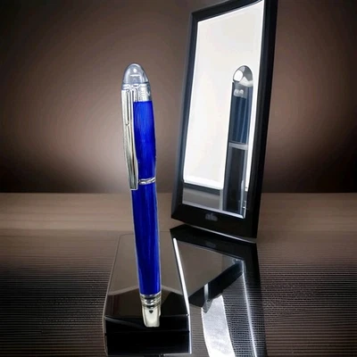 Bolígrafo Montblanc Starwalker Roller Cuerpo Azul + Clip Plateado I Tinta Negra Foto 1 de 4