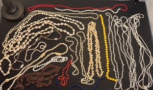 Vintage Bead / Necklace Lot of 22 Strands Craft Junk Repurpose Mixed Estate READ - Picture 1 of 19